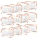 TISRATOK 12 PCS Clear Makeup Bags with Zipper, TSA Approved Toiletry Pouch