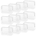TISRATOK 12 PCS Clear Makeup Bags with Zipper, TSA Approved Toiletry Pouch