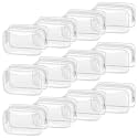 TISRATOK 12 PCS Clear Makeup Bags with Zipper, TSA Approved Toiletry Pouch