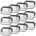 TISRATOK 12 PCS Clear Makeup Bags with Zipper, TSA Approved Toiletry Pouch
