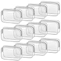 TISRATOK 12 PCS Clear Makeup Bags with Zipper, TSA Approved Toiletry Pouch