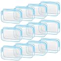 TISRATOK 12 PCS Clear Makeup Bags with Zipper, TSA Approved Toiletry Pouch