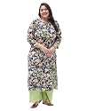 Tissu Plus Women39s Blue amp Green Printed