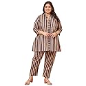 Tissu Women39s Plus Size Pure Cotton Blue