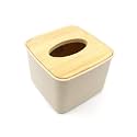 Tissue Box Desktop Stand Bamboo Tissue Cover Box Rectangular Paper Towel Holder