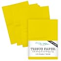 Tissue Paper for Gift Bags - 100 Sheets 14x20in Wrapping Paper, Yellow