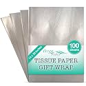 Tissue Paper for Gift Bags - 100 Sheets 14x20in Wrapping Paper, Silver