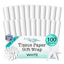 Tissue Paper for Gift Bags - 100 Sheets 14x20in Wrapping Paper, White
