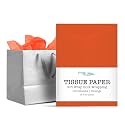 Tissue Paper for Gift Bags - 100 Sheets 14x20in Wrapping Paper, Orange