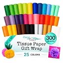 Tissue Paper for Gift Bags - 25 Colors 300 Sheets 20x30in Wrapping Paper