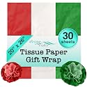 Tissue Paper for Gift Bags-30 Sheets 20x26in Wrapping Paper,Red White Green
