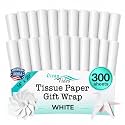 Tissue Paper for Gift Bags - 300 Sheets 14x20in Wrapping Paper, White