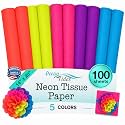 Tissue Paper for Gift Bags - Neon, 100 Sheets 14x20in Wrapping Paper