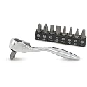 Titan 11205 3-1/2-Inch Offset Micro Ratcheting Bit Driver and Bit Set