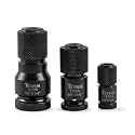 Titan 12193 3-Piece Hex Drive Quick Change Impact Adapter Set | Includes 3/8-Inch, 1/2-Inch, and 1/4-Inch to 1/4-Inch Adapters