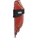 Titan 12713 Extra-Long Arm Ball Tip SAE Hex Key Set, 13 Piece