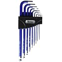 Titan 12714 9-Piece Extra-Long Arm Ball Tip Metric Hex Key Set