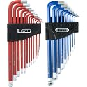 Titan 12764 22-Piece SAE and Metric Hex Key Set