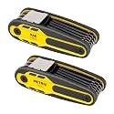 Titan 12774 16-Piece Folding Allen Wrench Set, Metric & SAE, Locking Hex Key Sets Lock at 90°, 135° & 180° via Two Push Buttons, Sizes 1.5mm to 8mm & 3/32" to 1/4"