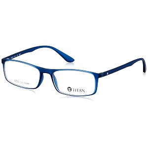 titan priscription lenses adaptable rectangle eyeglasses for unisex large