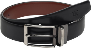 Titan Men Formal Black Genuine Leather Reversible