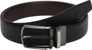 Titan Men Formal Black Genuine Leather Reversible