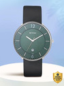 Titan Minimals With Date Green Dial Black
