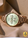 Titan Purple Purple Razzle Dazzle Green Dial Stainless Steel Strap Analog Watch - For Women