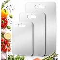 Titanium Cutting Boards Set of 3, 100% Titanium Cutting Boards for Kitchen