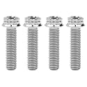 Titanium Flange M10 Bolt (M10x35mm Pitch 1.25mm, Silver)