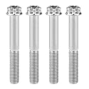 Titanium Flange M10 Bolt (M10x60mm Pitch 1.5mm, Silver)
