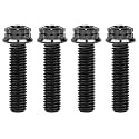 Titanium Flange M10 Bolt (M10x30mm Pitch 1.25mm, Black)