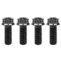 Titanium Flange M10 Bolt (M10x20mm Pitch 1.5mm, Black)