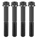 Titanium Flange M10 Bolt (M10x70mm Pitch 1.25mm, Black)
