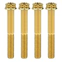 Titanium Flange M10 Bolt (M10x55mm Pitch 1.5mm, Gold)