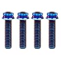 Titanium Flange M10 Bolt (M10x35mm Pitch 1.25mm, Burnt Blue)