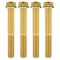 Titanium Flange M10 Bolt (M10x60mm Pitch 1.25mm, Gold)