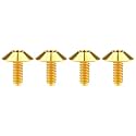 Titanium M4 M5 M6 Button Torx Head Bolt Screw (Gold, M4x10mm)