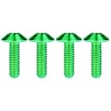 Titanium M4 M5 M6 Button Torx Head Bolt Screw (Green, M6x20mm)