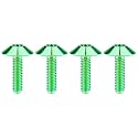 Titanium M4 M5 M6 Button Torx Head Bolt Screw (Green, M5x15mm)