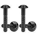 Titanium M4 M5 M6 Button Torx Head Bolt Screw (Black, M6x35mm)