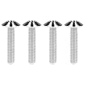 Titanium M4 M5 M6 Button Torx Head Bolt Screw (Silver, M5x20mm)