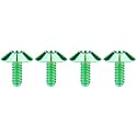 Titanium M4 M5 M6 Button Torx Head Bolt Screw (Green, M4x10mm)