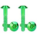 Titanium M4 M5 M6 Button Torx Head Bolt Screw (Green, M6x35mm)
