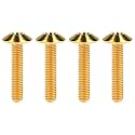 Titanium M4 M5 M6 Button Torx Head Bolt Screw (Gold, M5x20mm)