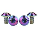 Titanium M4 M5 M6 Button Torx Head Bolt Screw (Ranibow, M6x12mm)