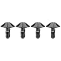 Titanium M4 M5 M6 Button Torx Head Bolt Screw (Black, M4x10mm)