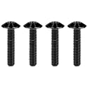 Titanium M4 M5 M6 Button Torx Head Bolt Screw (Black, M5x20mm)