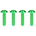 Titanium M4 M5 M6 Button Torx Head Bolt Screw (Green, M5x25mm)