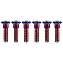 Titanium Bolt M8 Hexagon Socket Screw Burnt Blue, M8x35mm Pack of 6